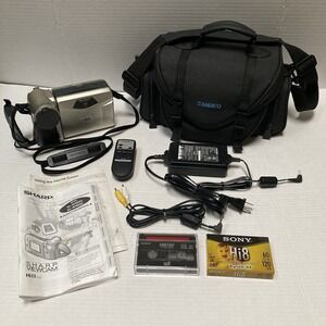 Sharp Camcorder Bundle VL-AH50U HI-8 8mm Player Video Transfer VCR Tested Works